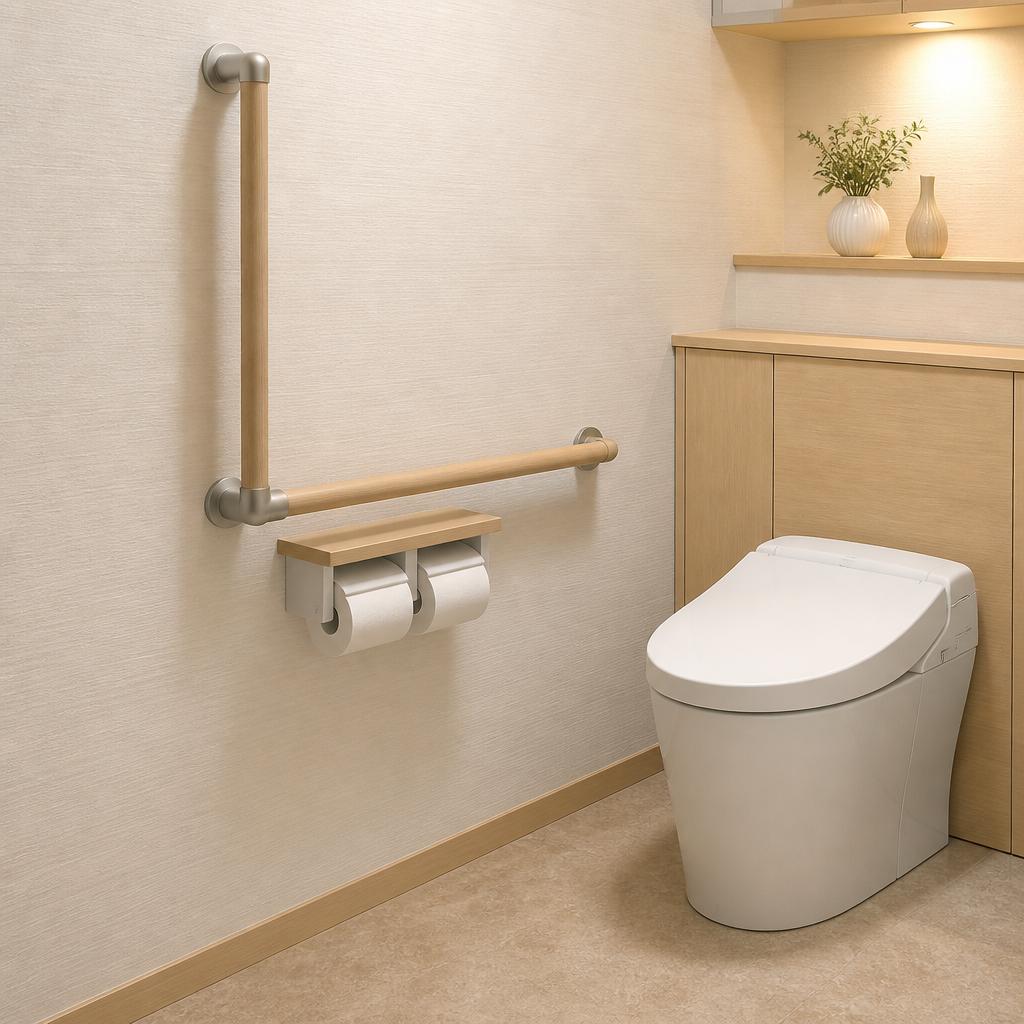 安心・快適なトイレ空間を実現する壁付手摺設置リフォーム