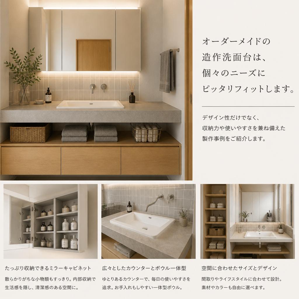 造作洗面台の魅力