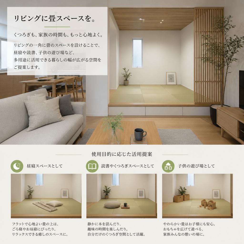 多目的に使える畳スペース