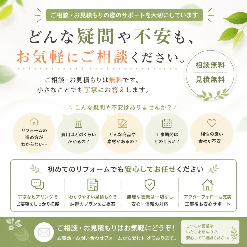 お問い合わせ・無料相談のご案内