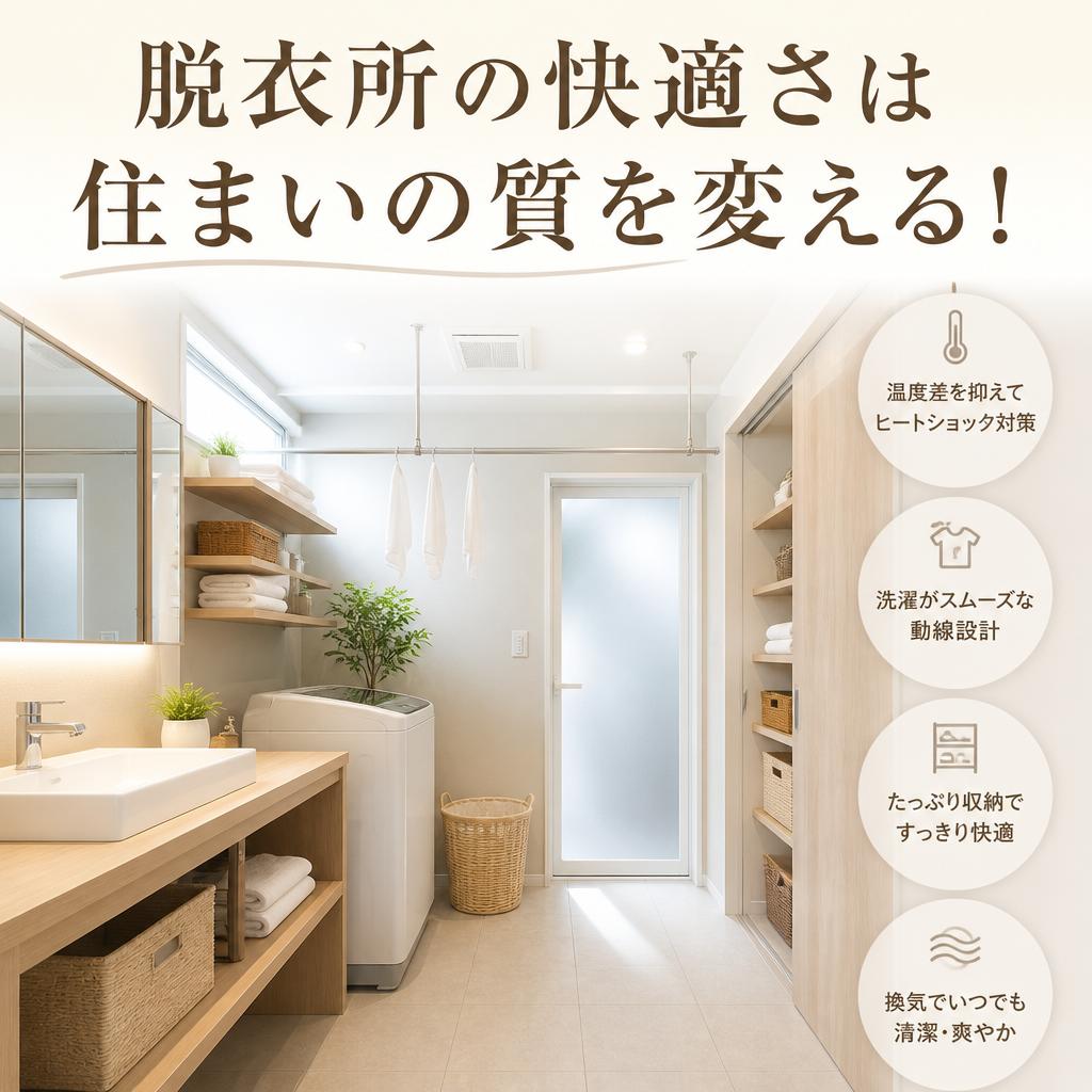 脱衣所の快適さは住まいの質を変える！