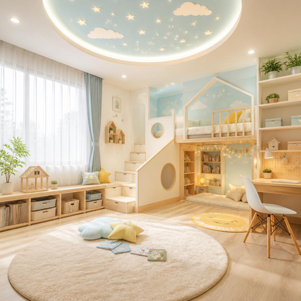 子供の笑顔を育む、夢の子供部屋デザイン