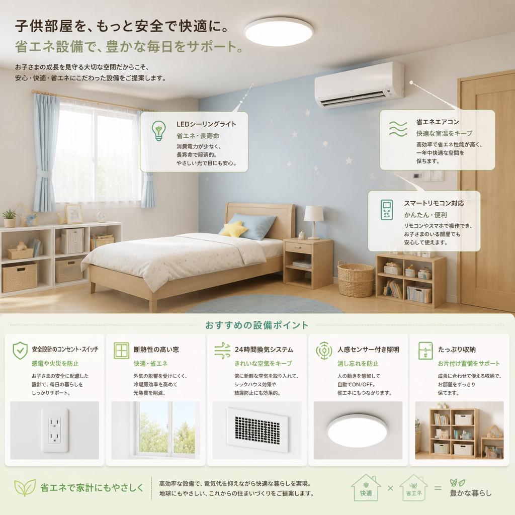 家庭用設備の充実