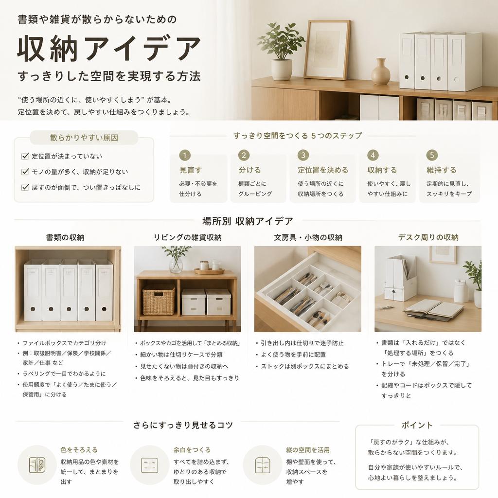 5. 収納アイデアでスッキリ快適に