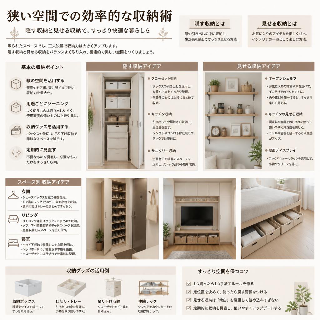 効率的な空間利用のための収納術