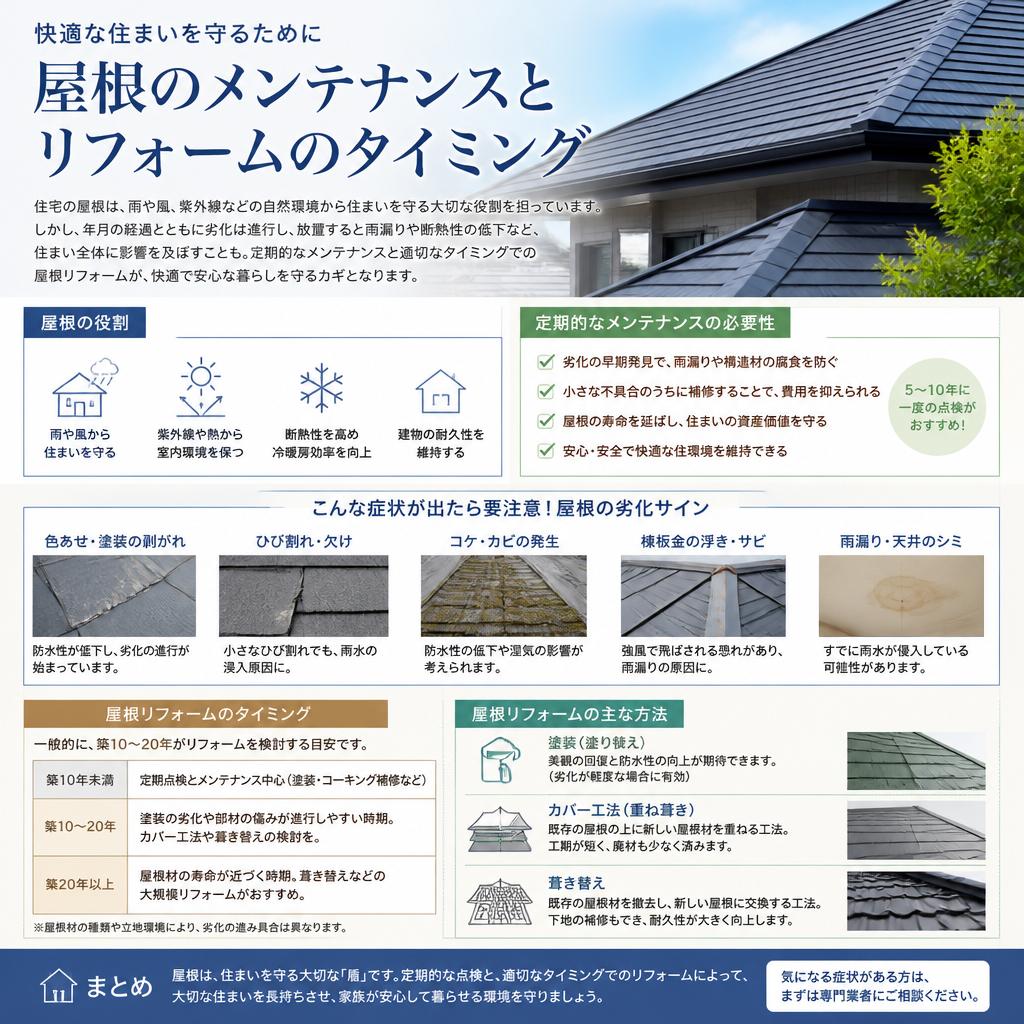 屋根のメンテナンスの重要性