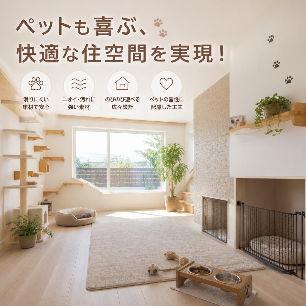 ペットも喜ぶ、快適な住空間を実現！