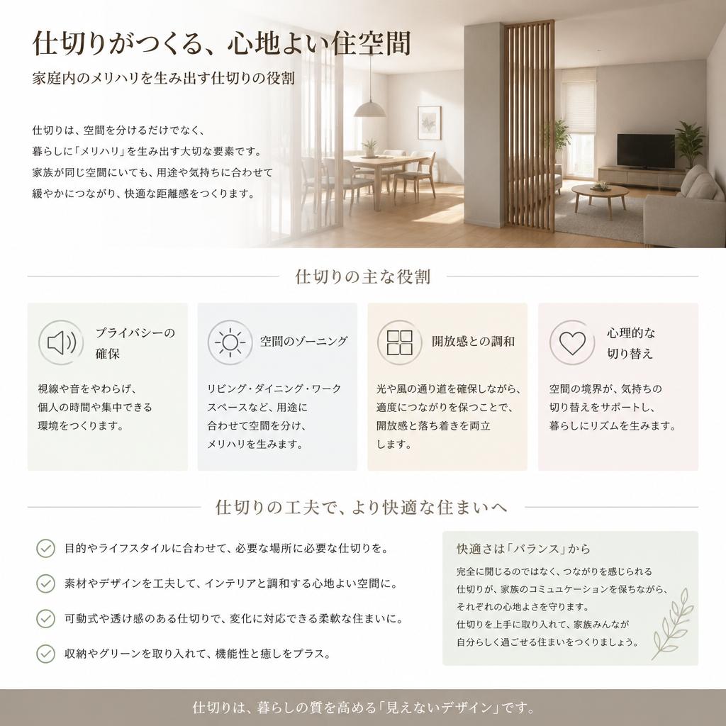 仕切り空間の重要性