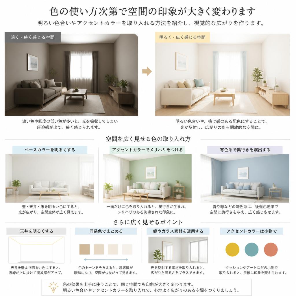 4. 色使いで広がりを演出