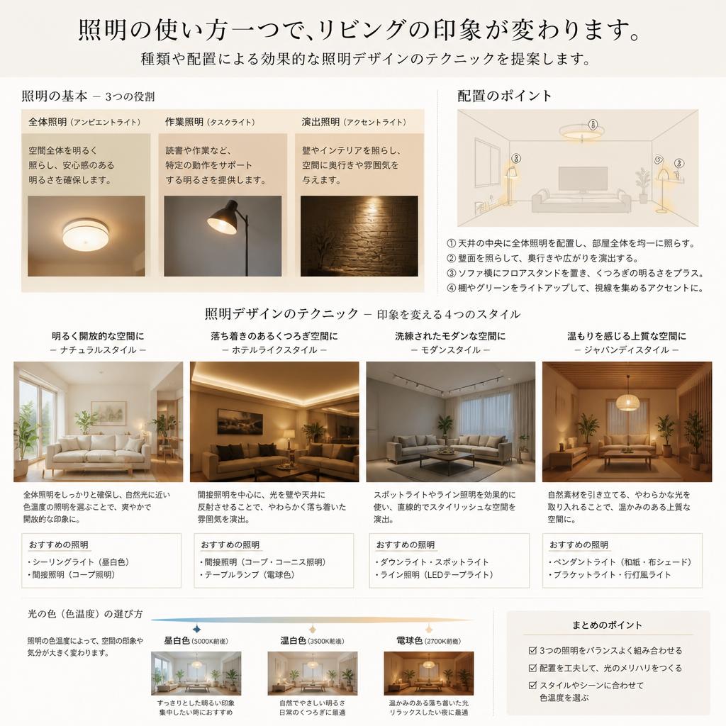 5. 照明で雰囲気を変える