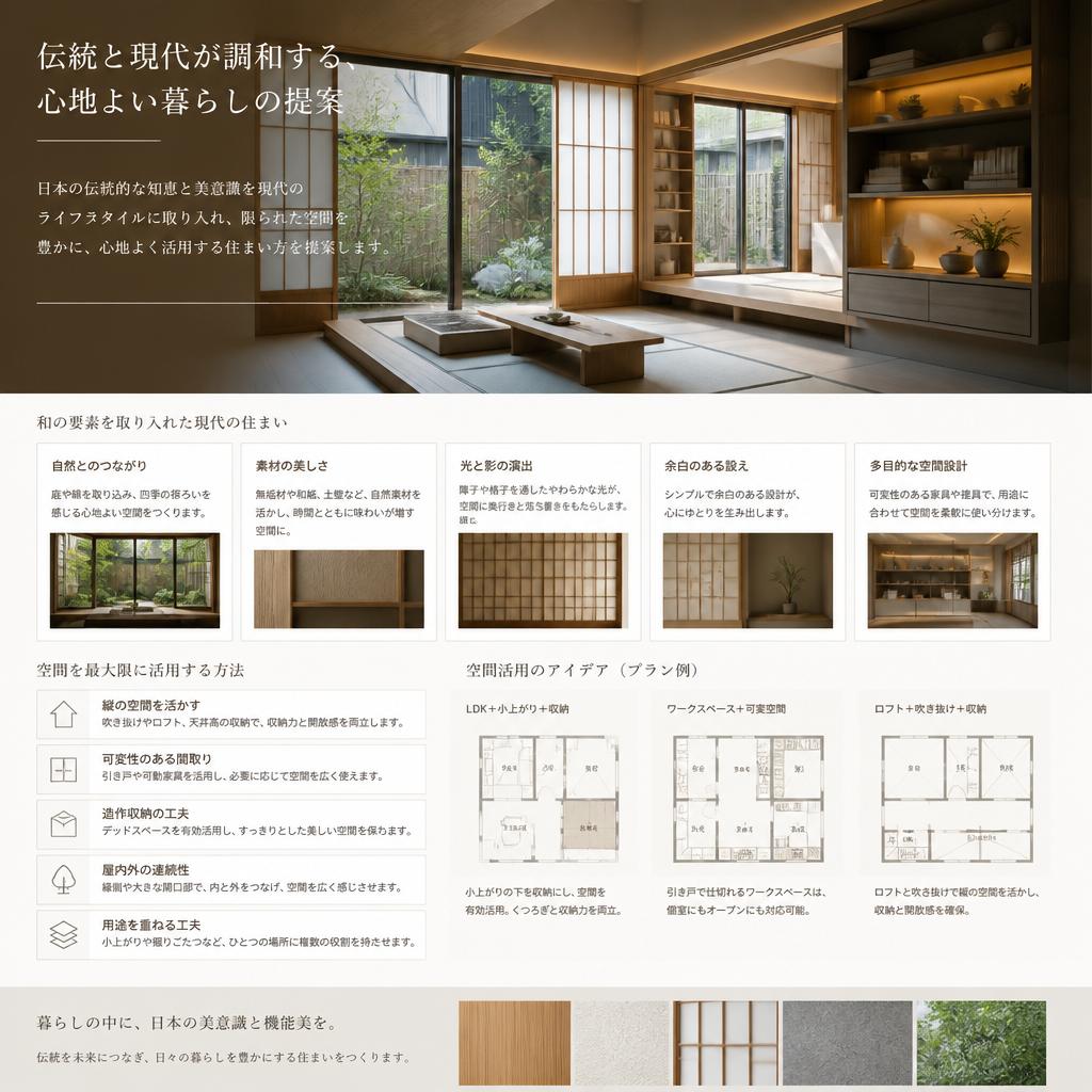 2. 住まいの提案：伝統と現代の融合