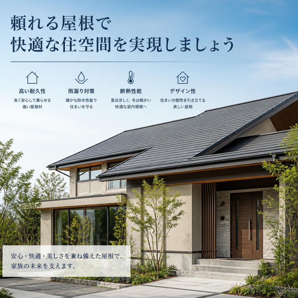 頼れる屋根で快適な住空間を実現しましょう