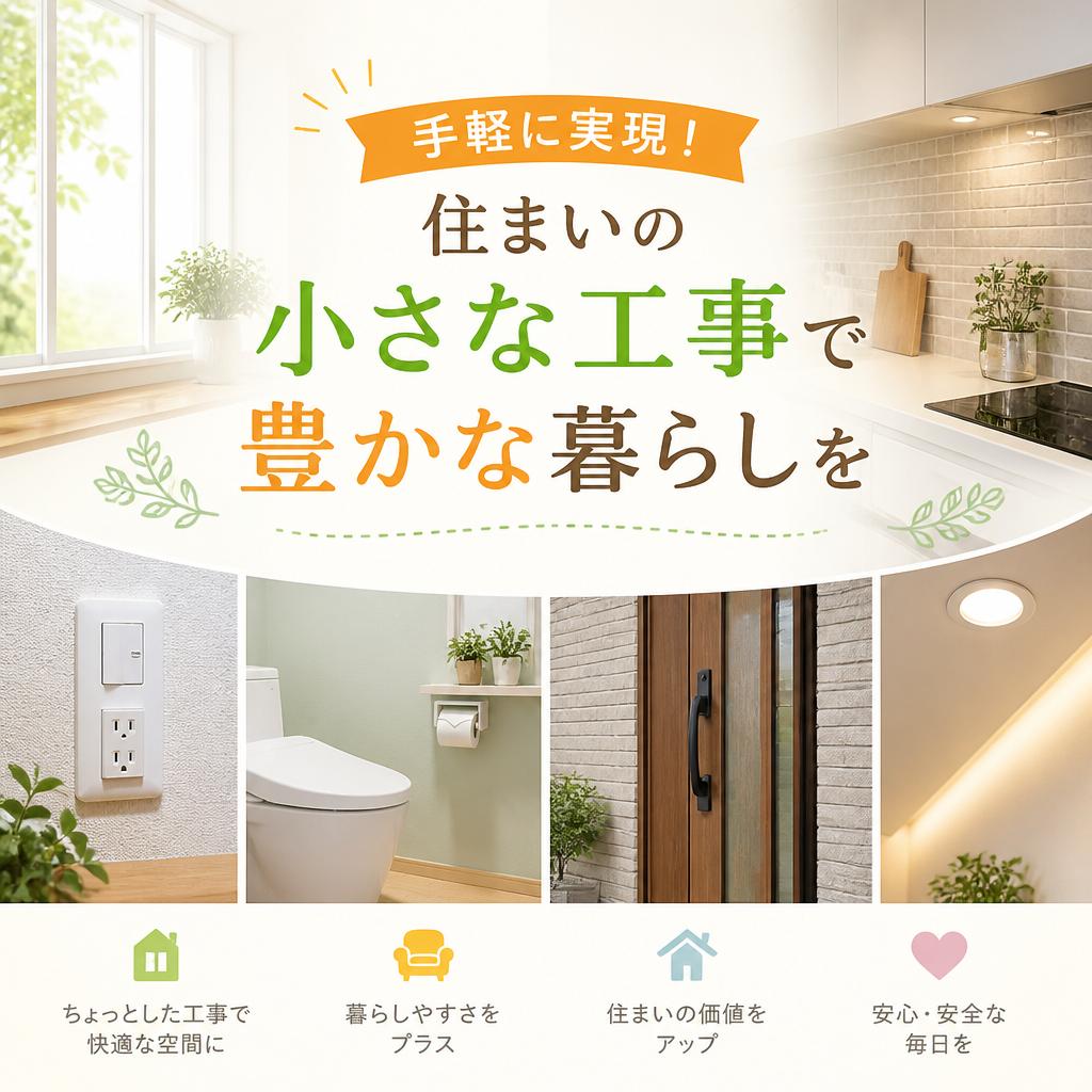 手軽に実現！住まいの小さな工事で豊かな暮らしを
