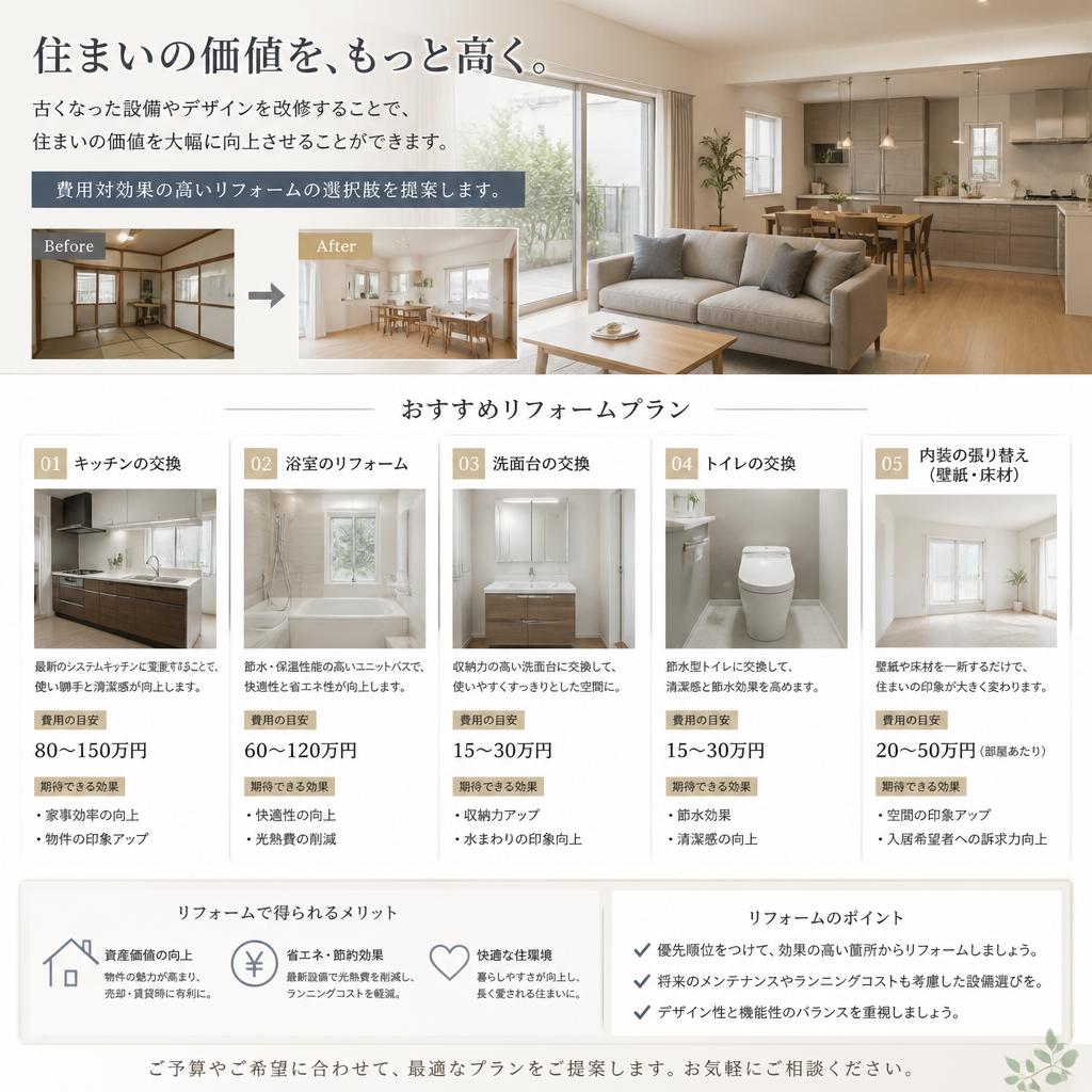 住まいの改修で新たな価値を