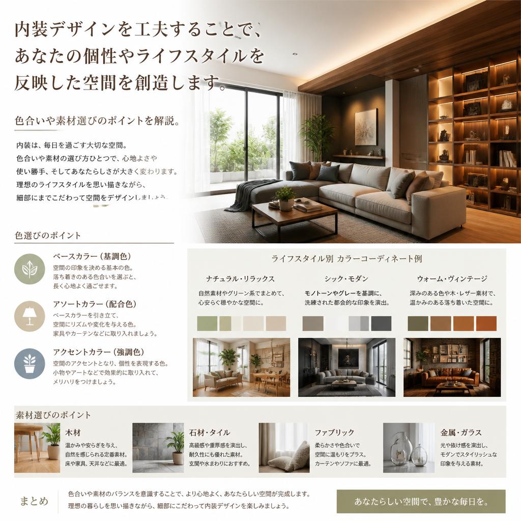 内装デザインで個性を引き出す