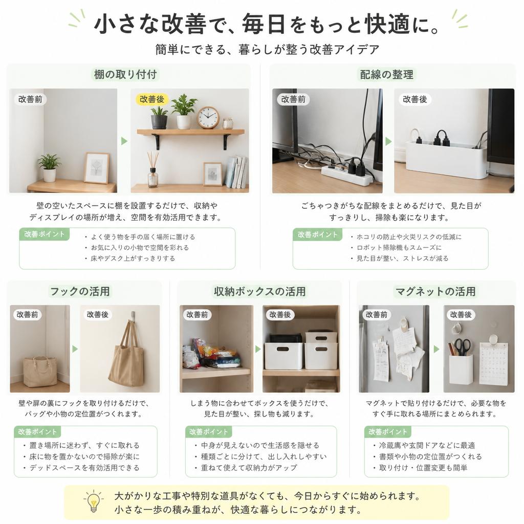 局所的改善で快適さをアップ
