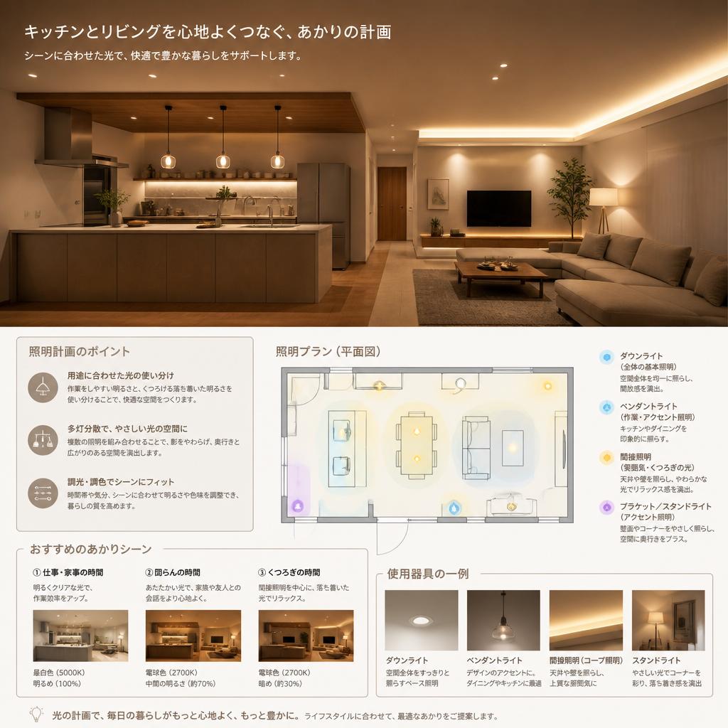照明計画で空間を演出