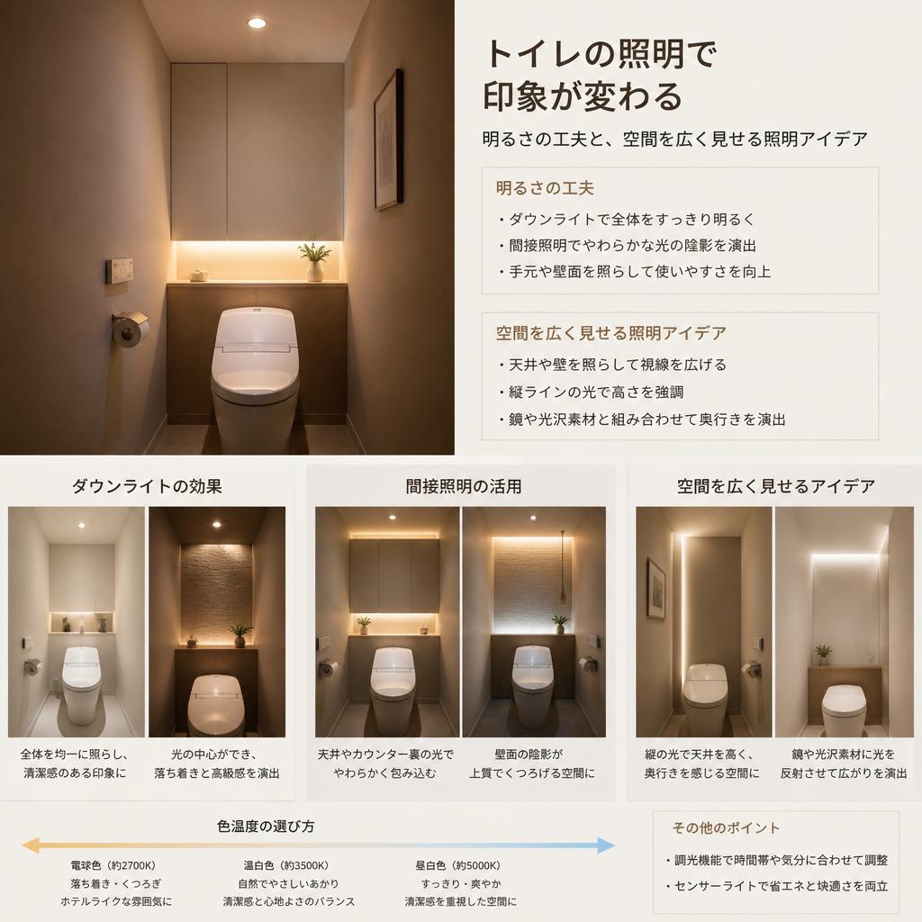 2. 照明の工夫で明るく広々と