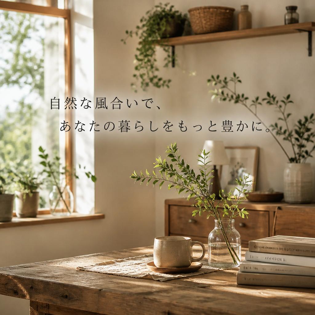自然な風合いで、あなたの暮らしをもっと豊かに。