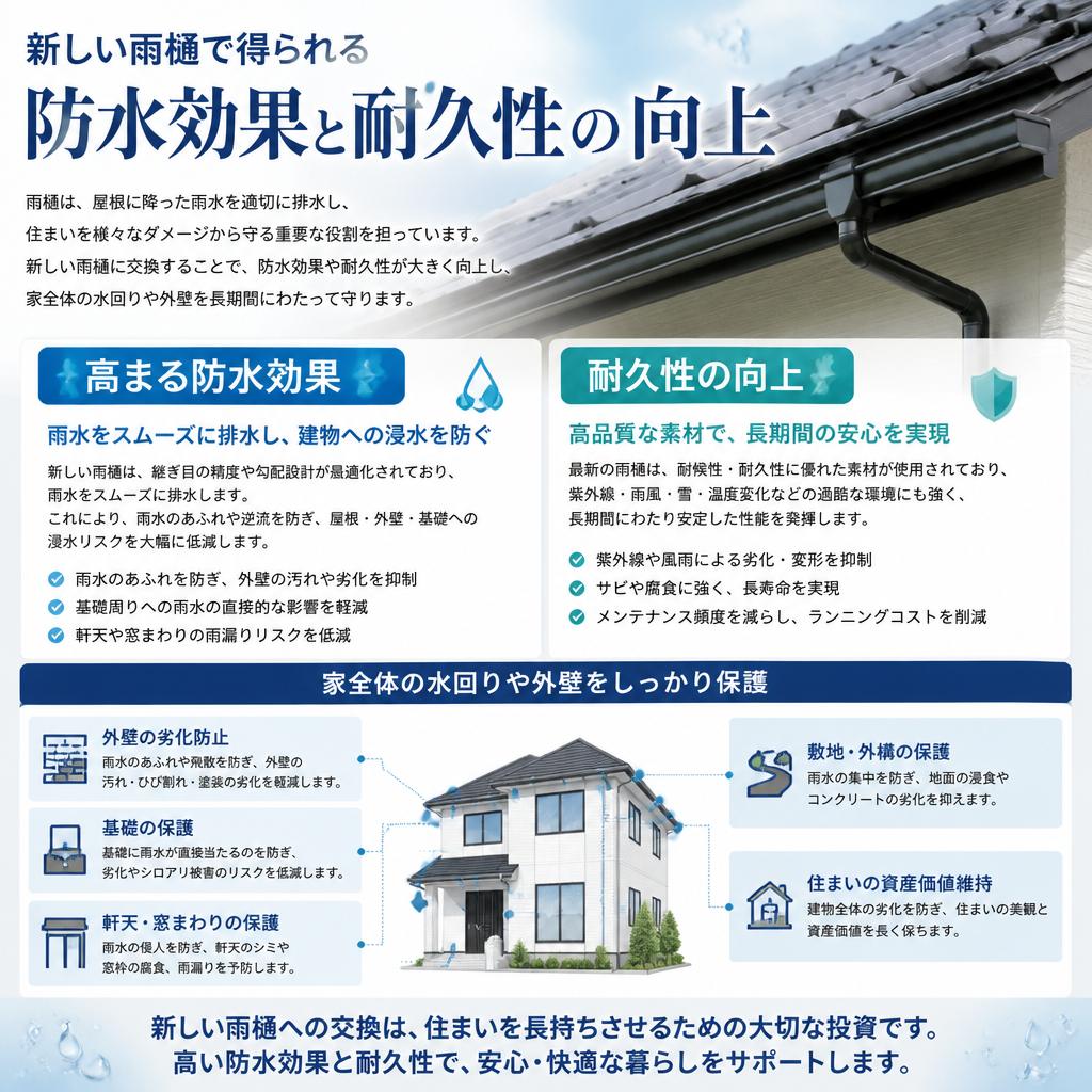 新しい雨樋のメリットとは？