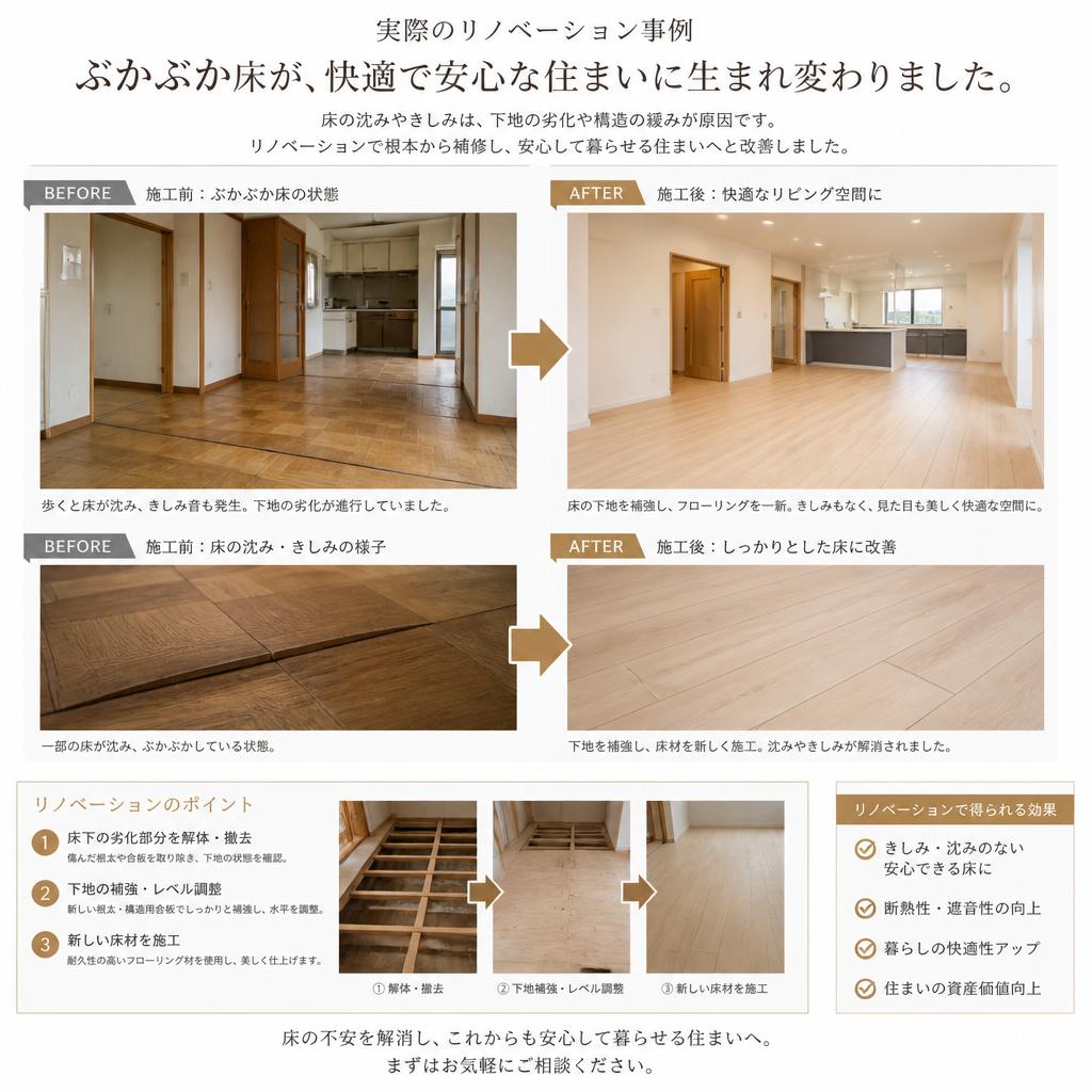 快適空間に生まれ変わる施工事例