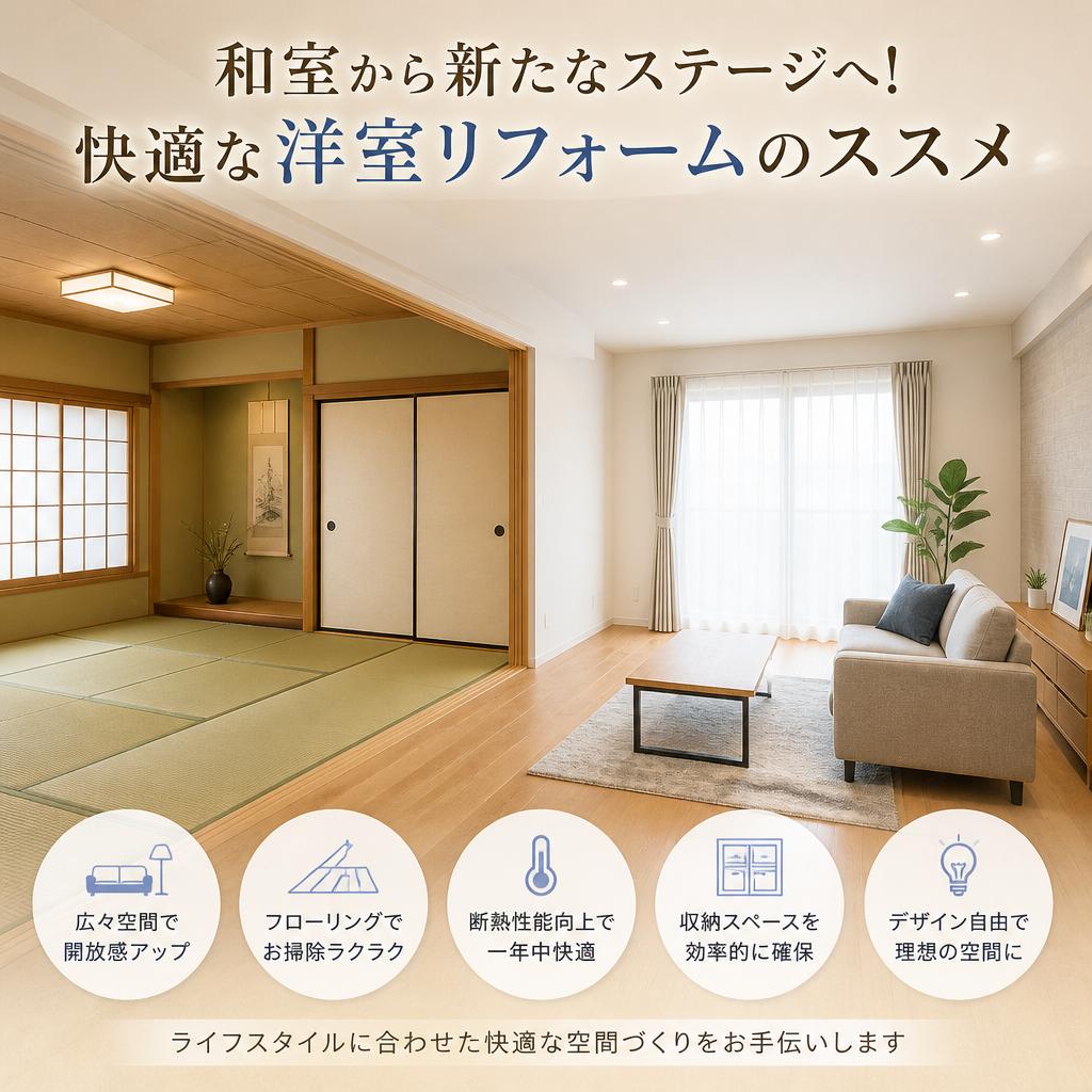 和室から新たなステージへ！快適な洋室リフォームのススメ