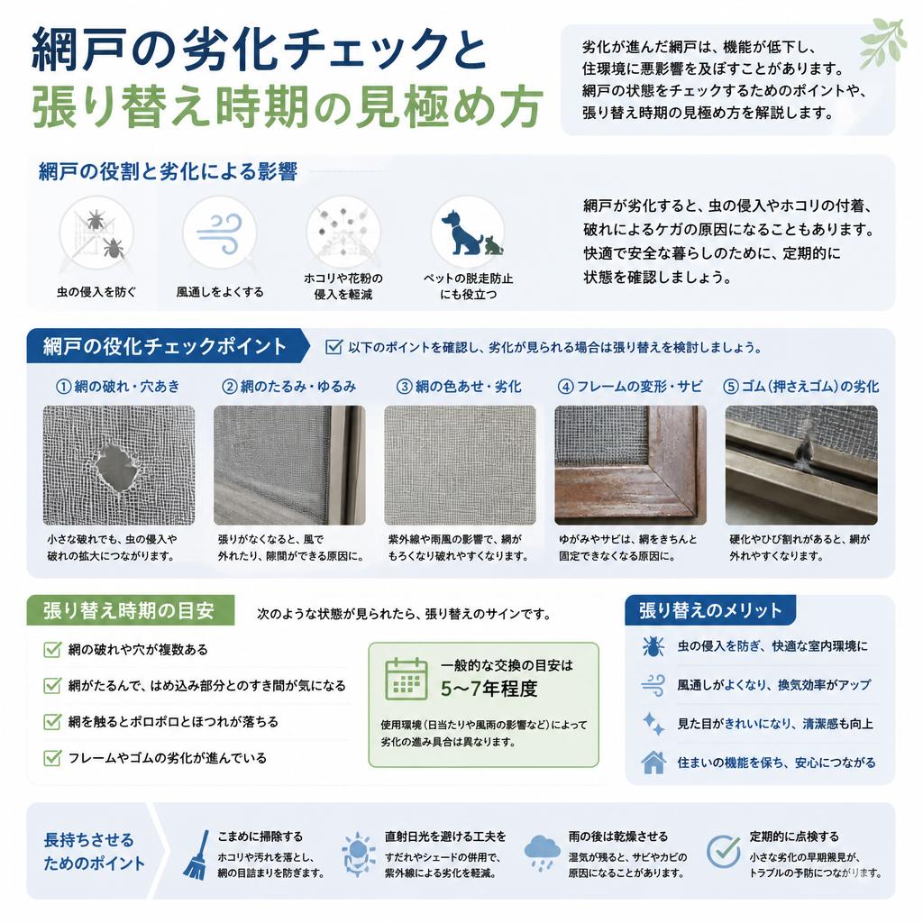 張り替え時期の見極め