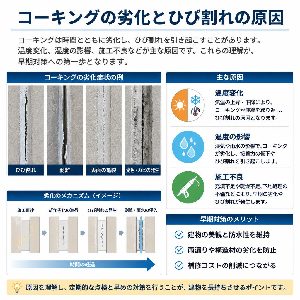 ひび割れの原因とは？
