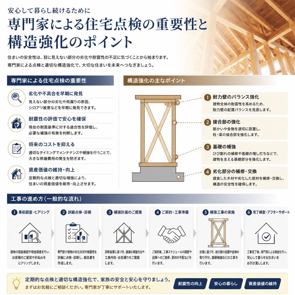 住宅点検のプロが教える強化方法