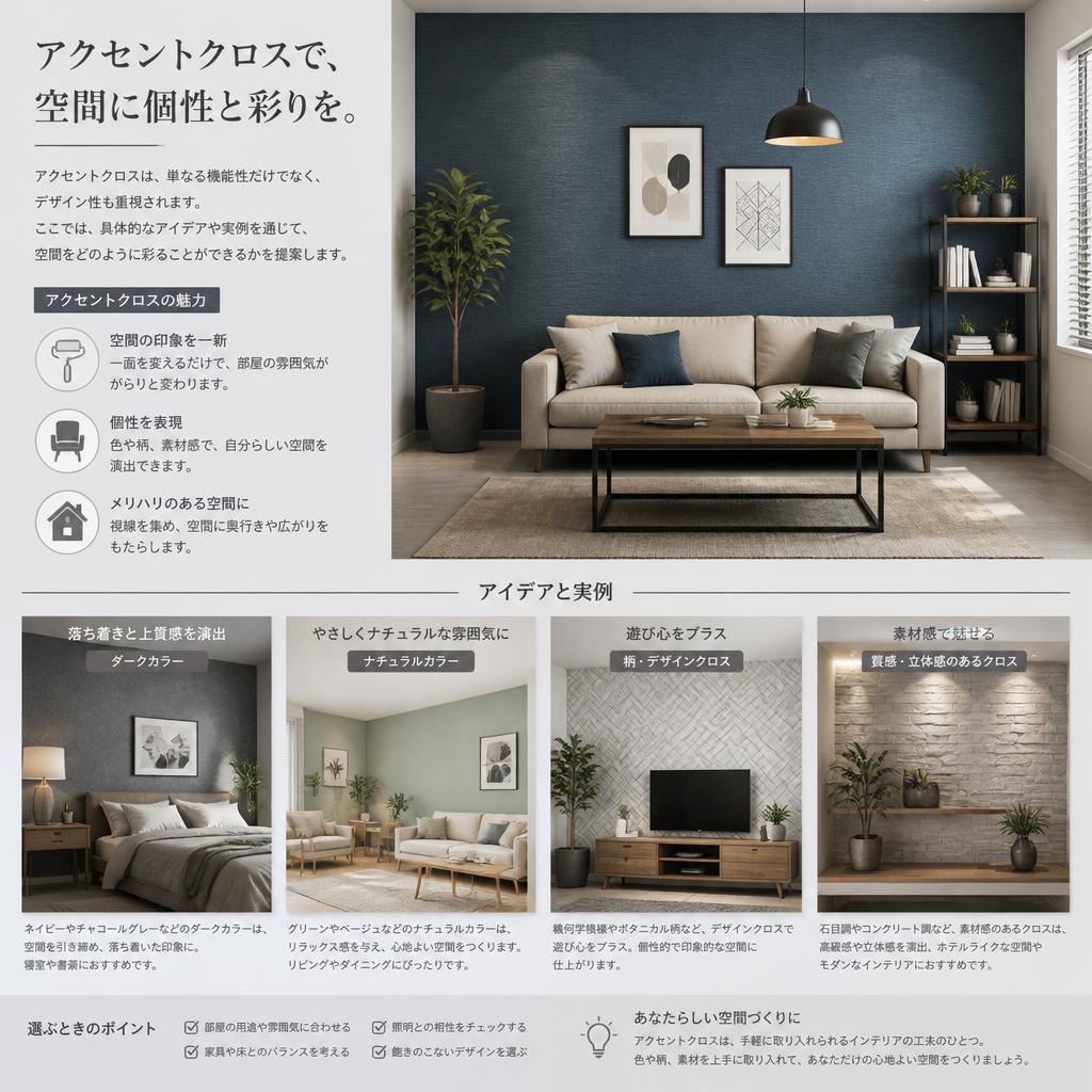アクセントクロスのアイデア