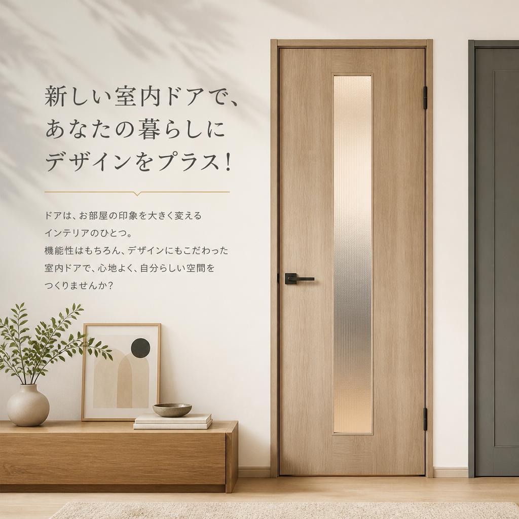 新しい室内ドアで、あなたの暮らしにデザインをプラス！