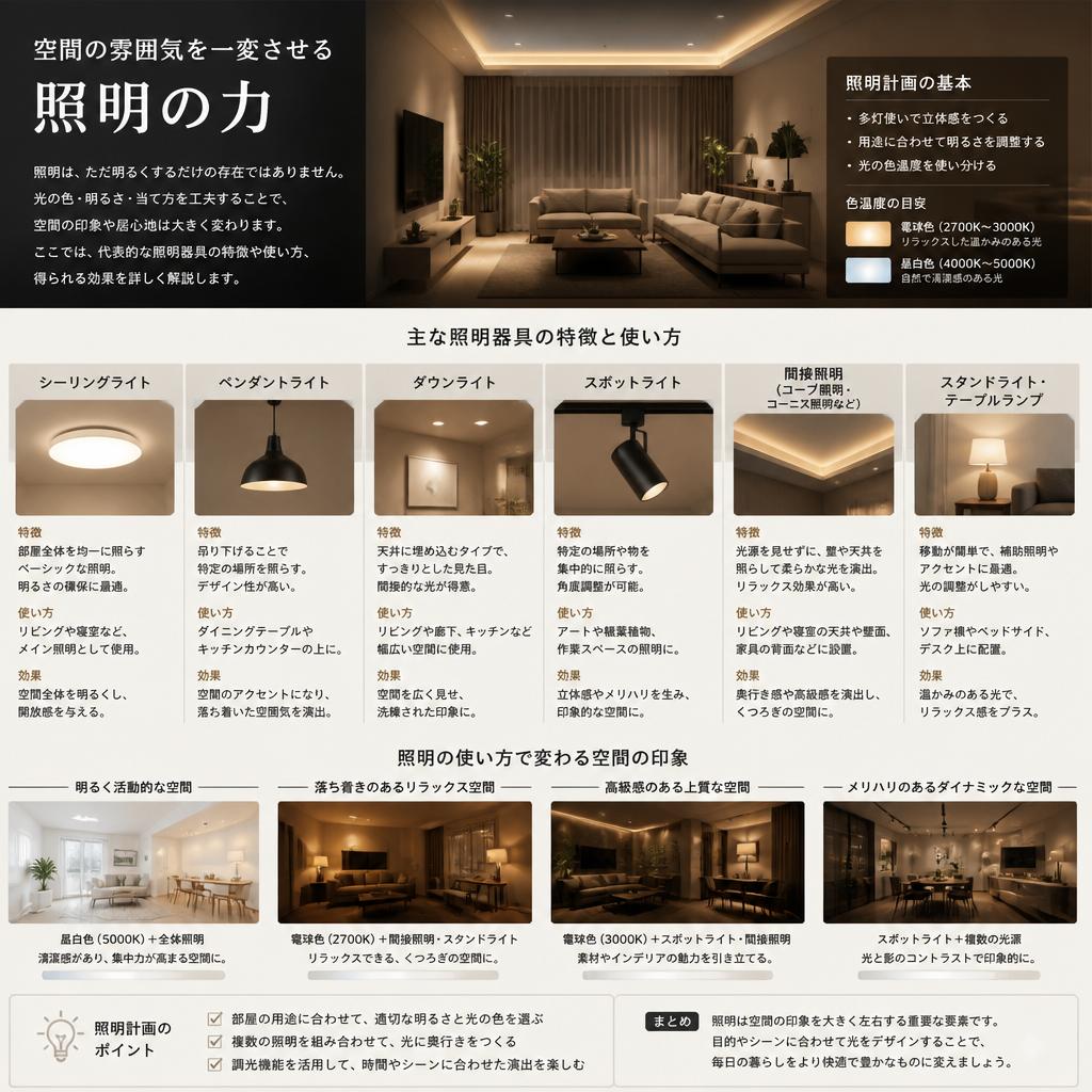 照明の役割とその効果