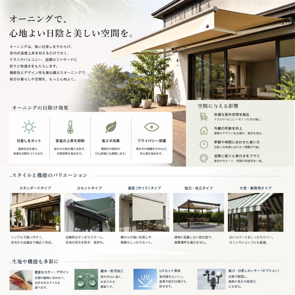 オーニングの活用法