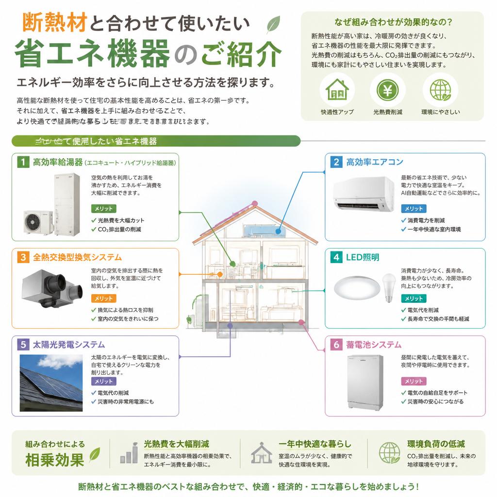 エネルギー効率を高める省エネ機器