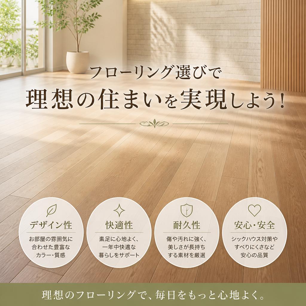 フローリング選びで理想の住まいを実現しよう！