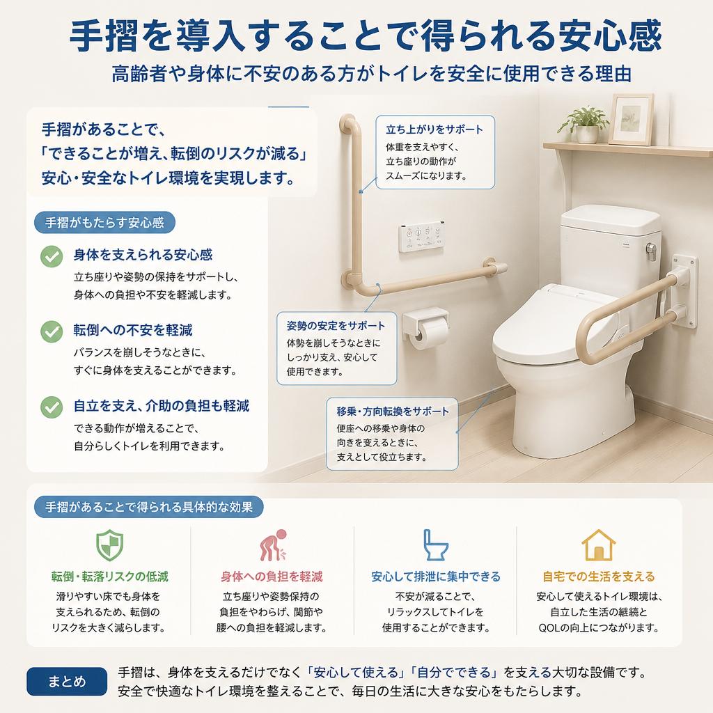 手摺がもたらす安心感