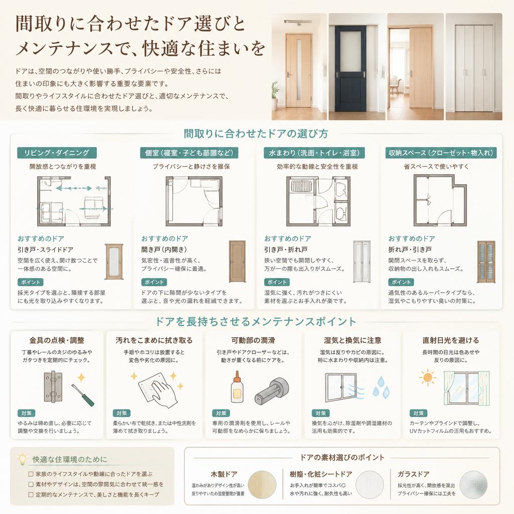 戸建ての間取りとドアの関係
