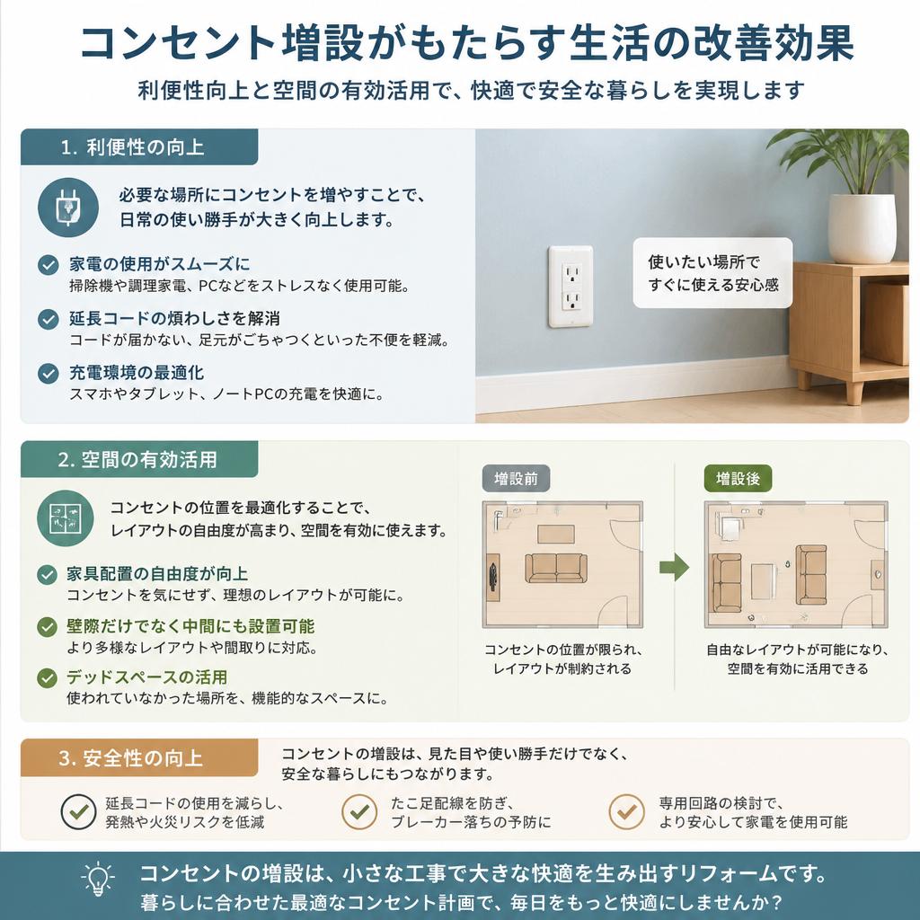 コンセント増設の必要性
