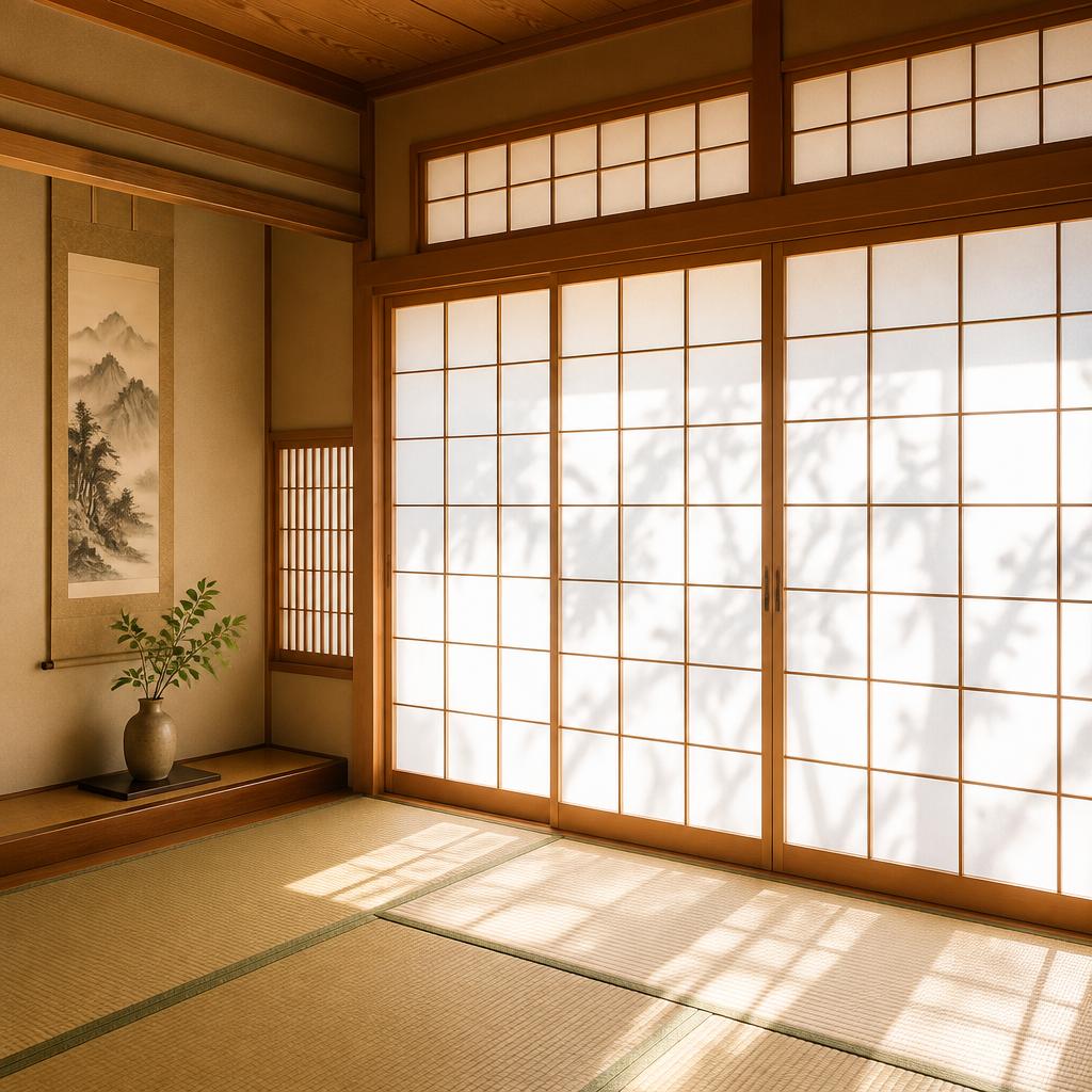 障子の修理で明るい光を取り入れる