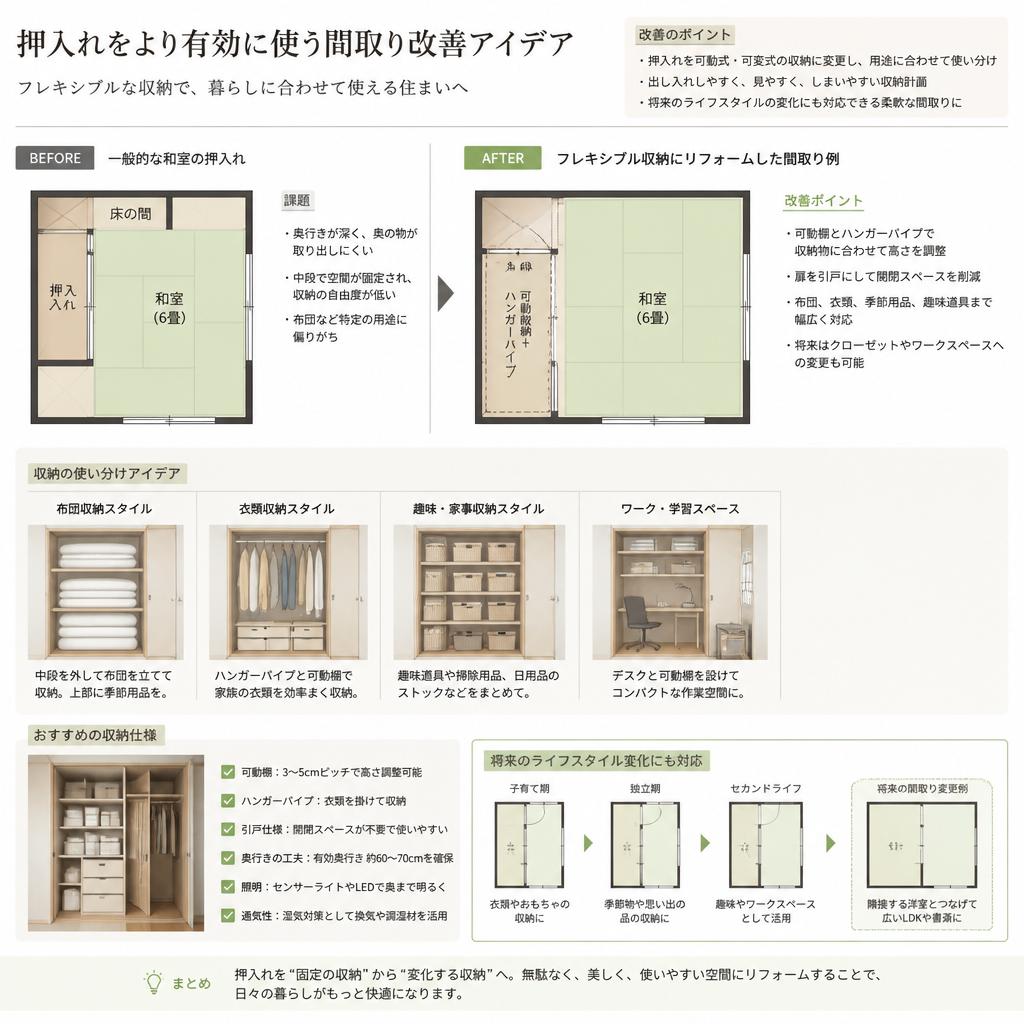 収納力をアップさせる間取りの工夫