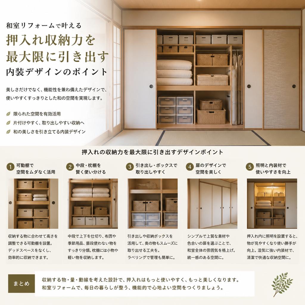 和室リフォームで魅せる内装デザイン