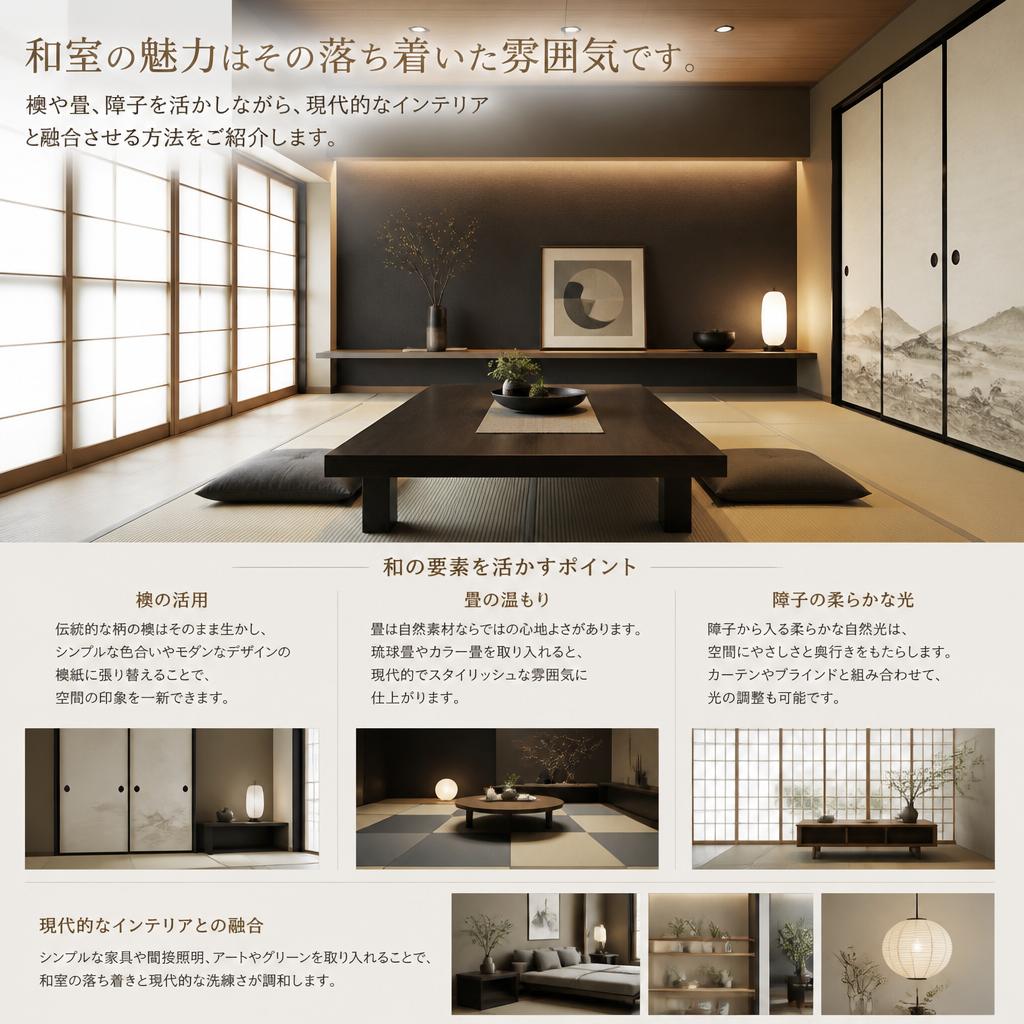 和室の特徴を生かしたデザイン