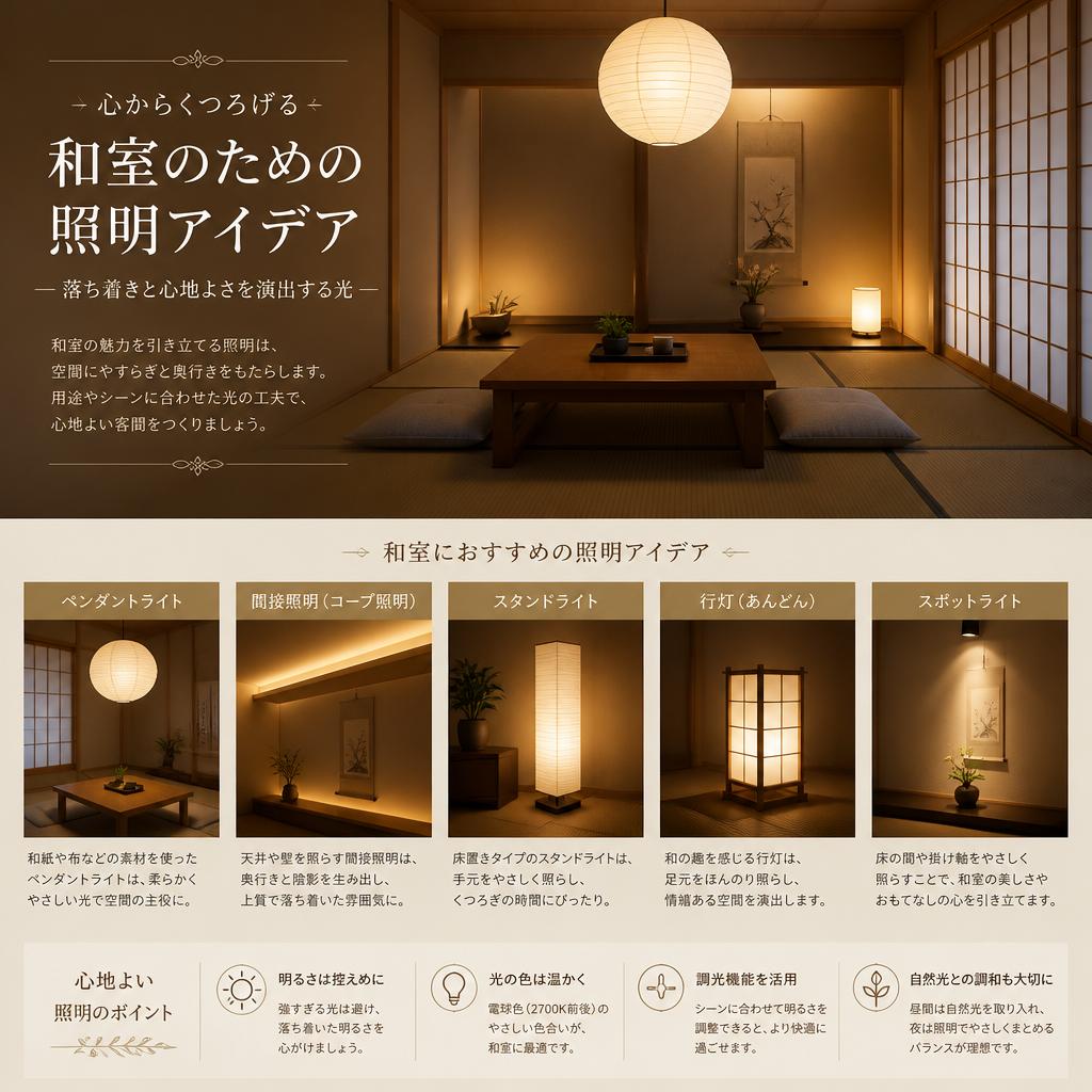 照明で空間を演出