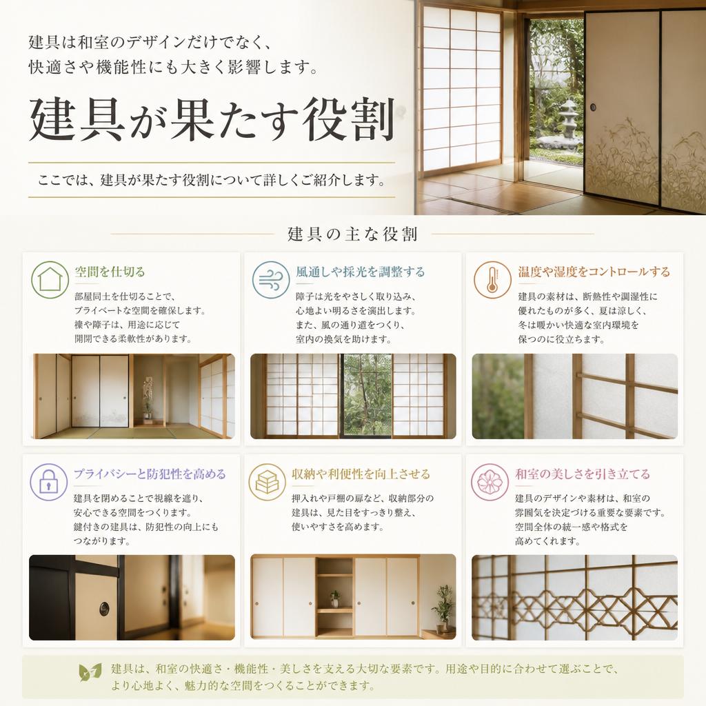2. 建具が和室にもたらす影響