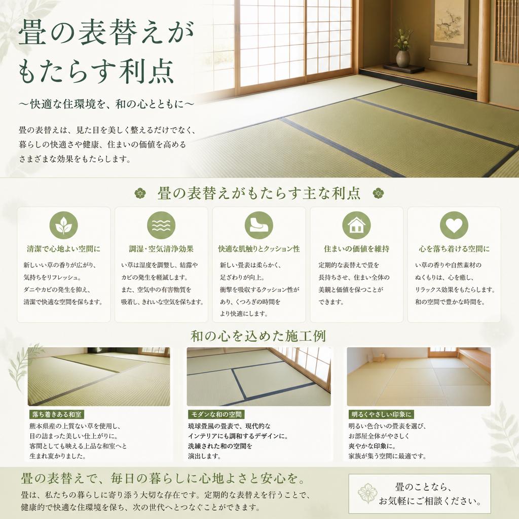 畳の表替えのメリット