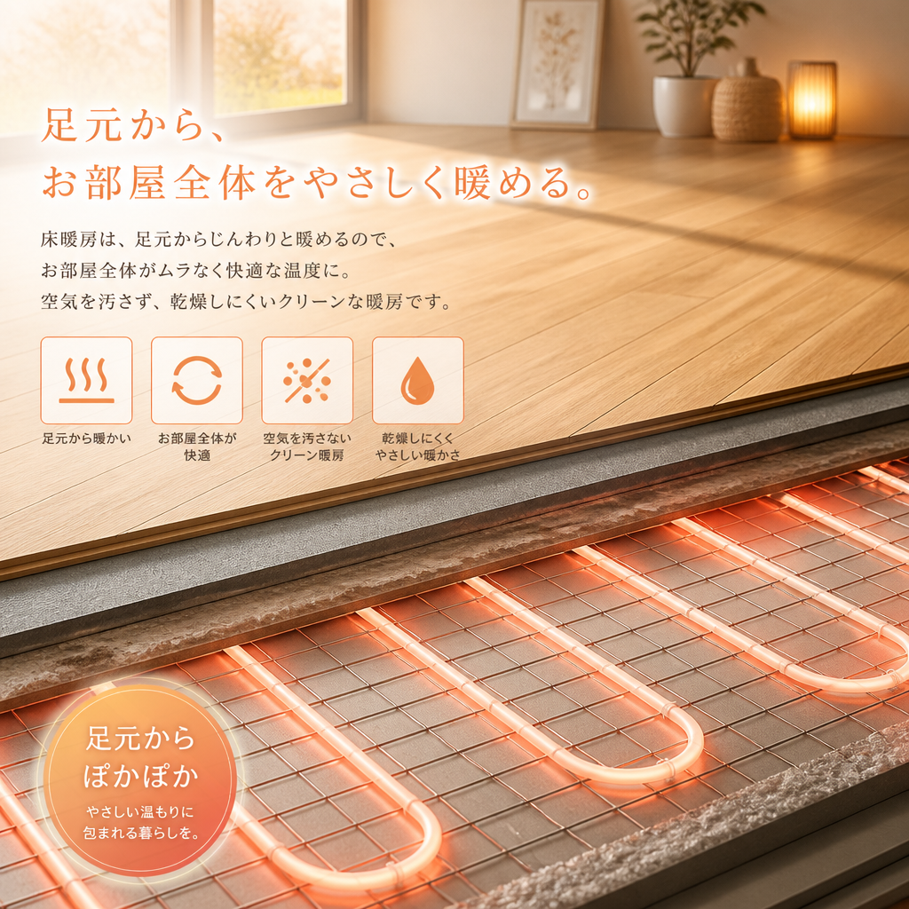 床下暖房で快適な住まいを実現しませんか？